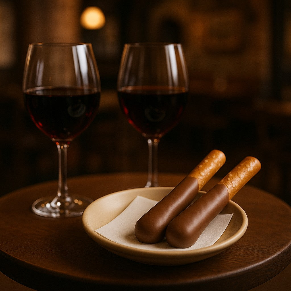 Hand-Dipped Milk Chocolate Pretzel Rods