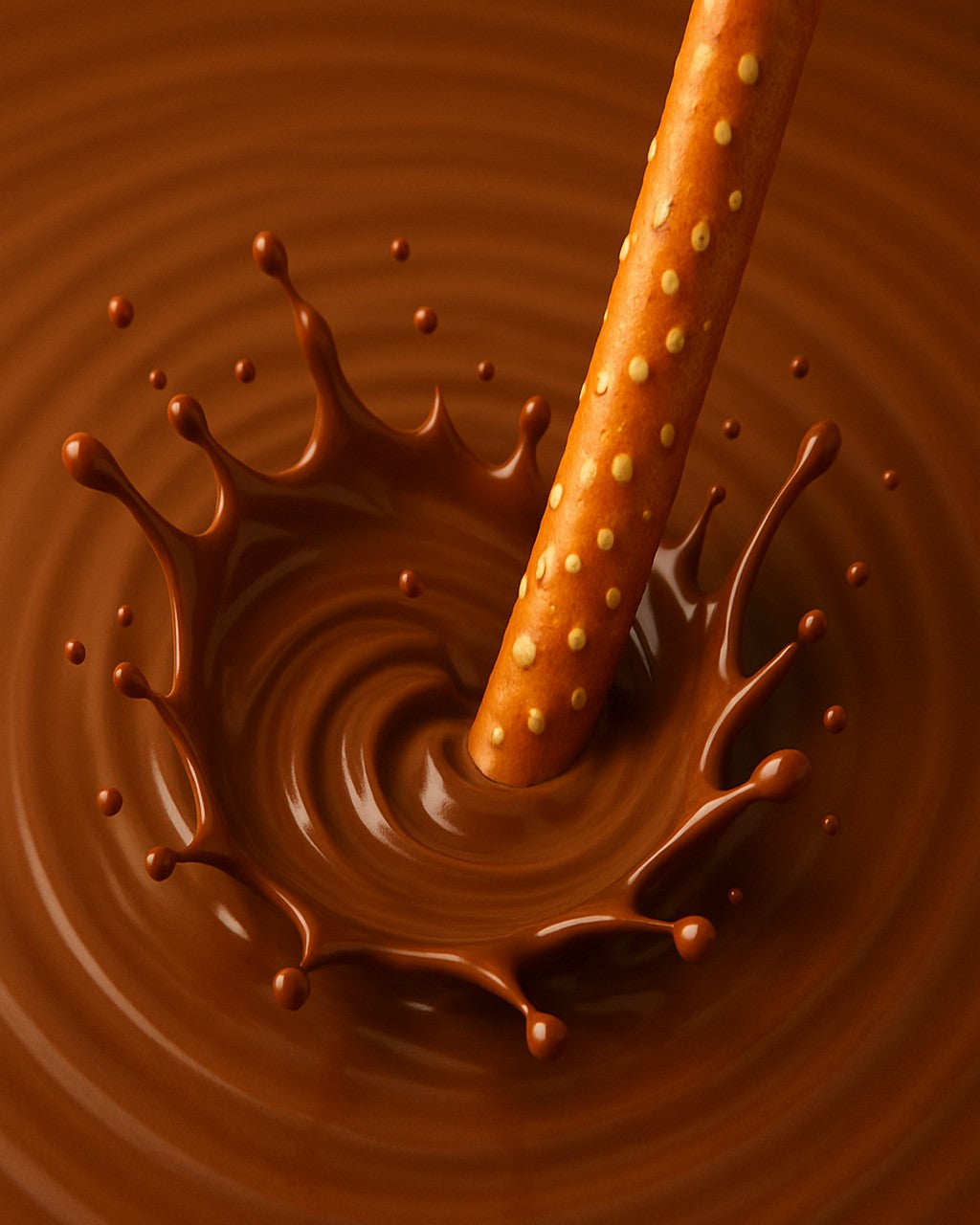 Hand-Dipped Milk Chocolate Pretzel Rods