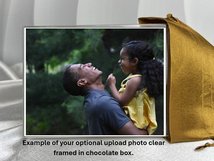 Happy Father's Day Chocolate Gift with personal photo 12 pc