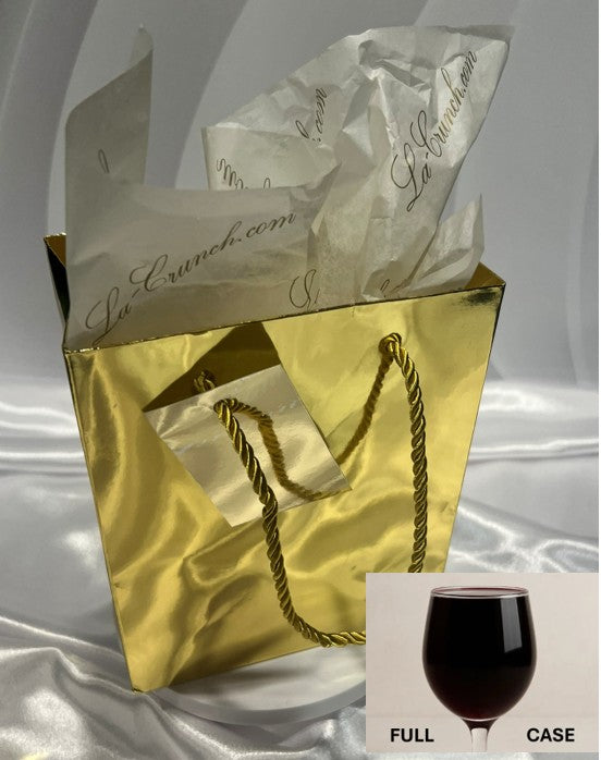 Shipping - B2B (Tax Exempt) Gold Gift Bag with 12 pc LaCrunch Chocolates