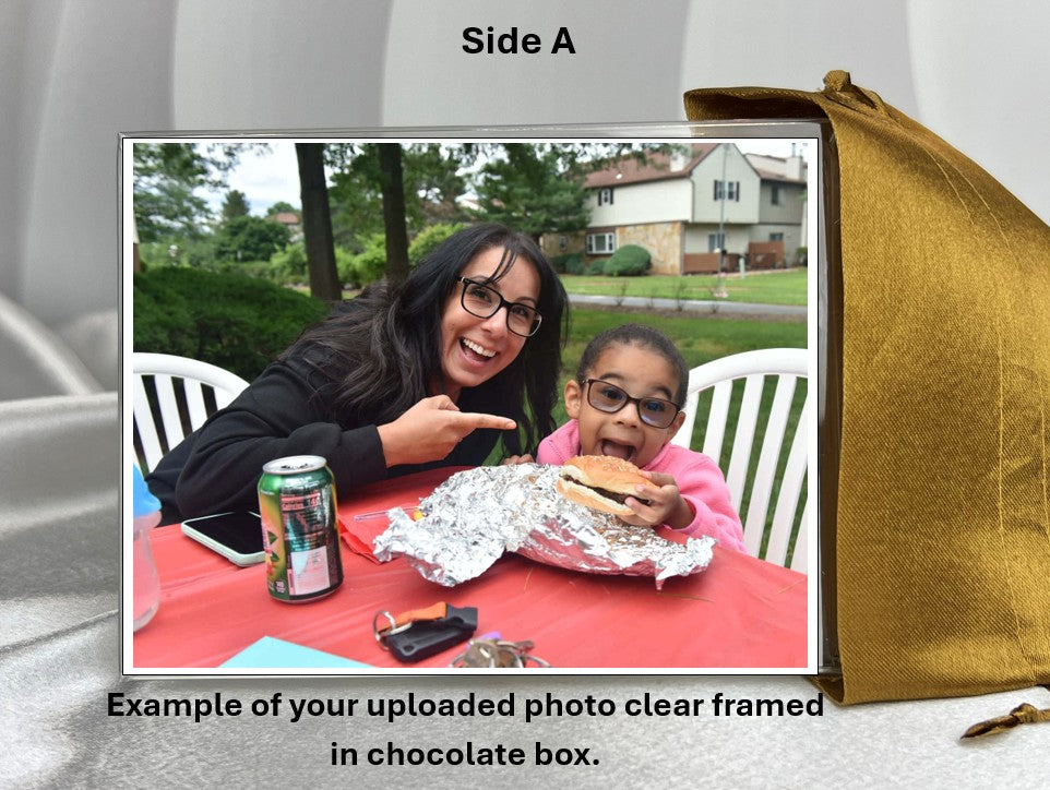 Happy Mother's Day Chocolate Gift with personal photo - 12 pc