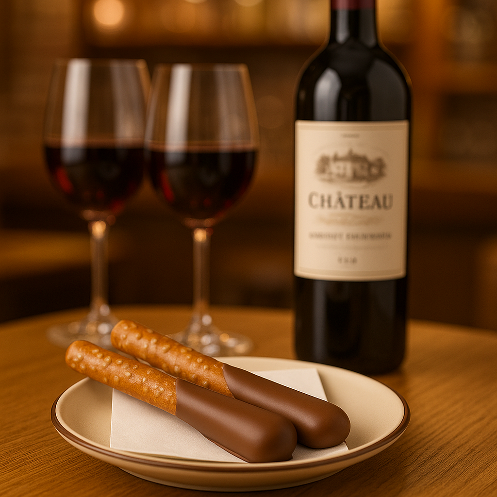 Hand-Dipped Chocolate Pretzel Rods