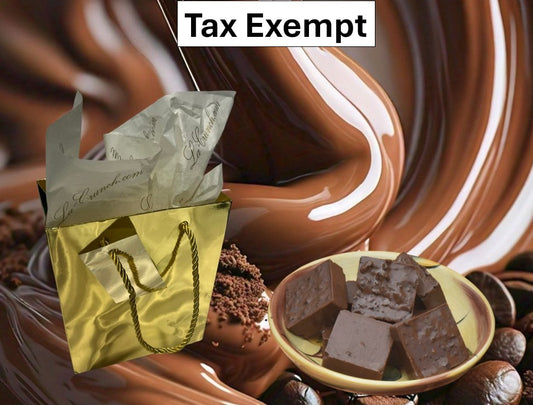 Shipping - B2B (Tax Exempt) Gold Gift Bag with 12 pc LaCrunch Chocolates